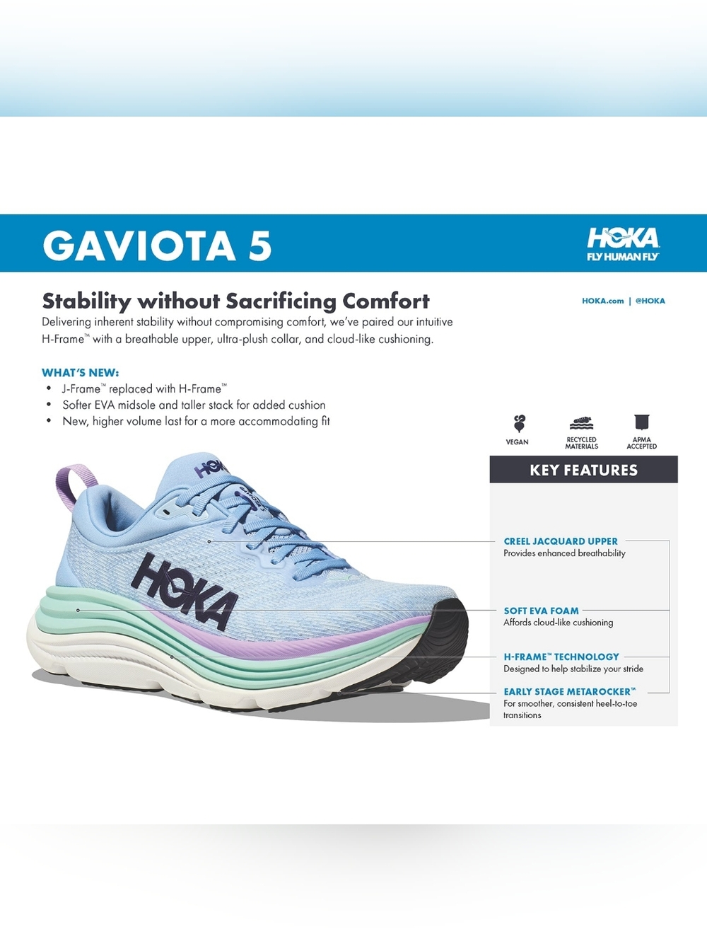 Hoka Gabiota 5 Women's Size 8B - Picture 12 of 13